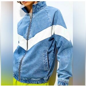 Urban Outfitters BDG Meadowland Denim Track Jacket